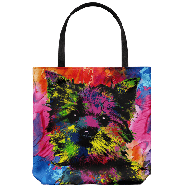 GORGEOUS YORKIE DOG CANVAS TOTE - NEW BIGGER SIZE
