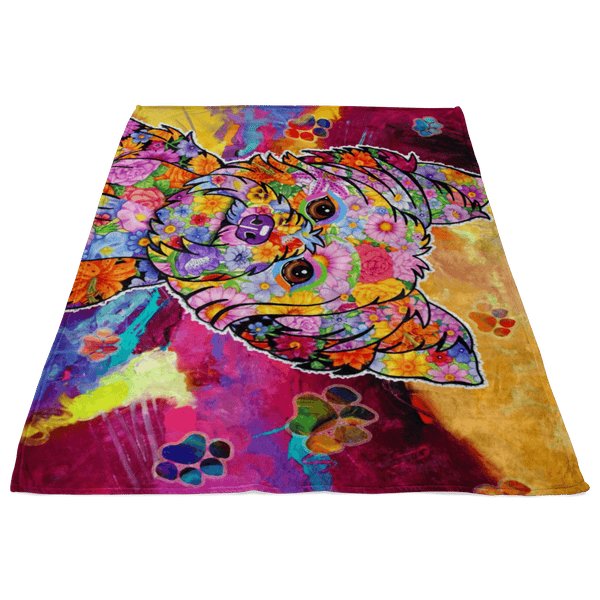 FABULOUS YORKIE FLEECE BLANKET