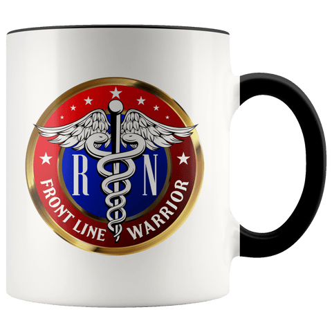 FRONT LINE WARRIOR RN TWO TONE MUG
