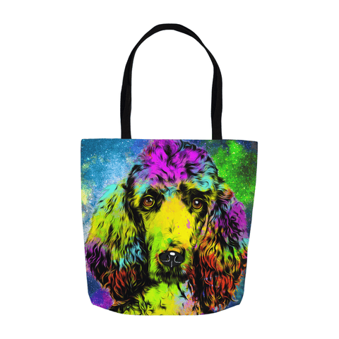 GORGIOUS POP ART POODLE CANVAS TOTE - CHOOSE FROM 3 SIZES