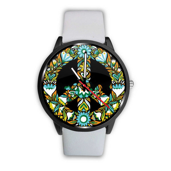 AWESOME PEACE SYMBOL WATCH - MULTIPLE BANDS TO CHOOSE FROM