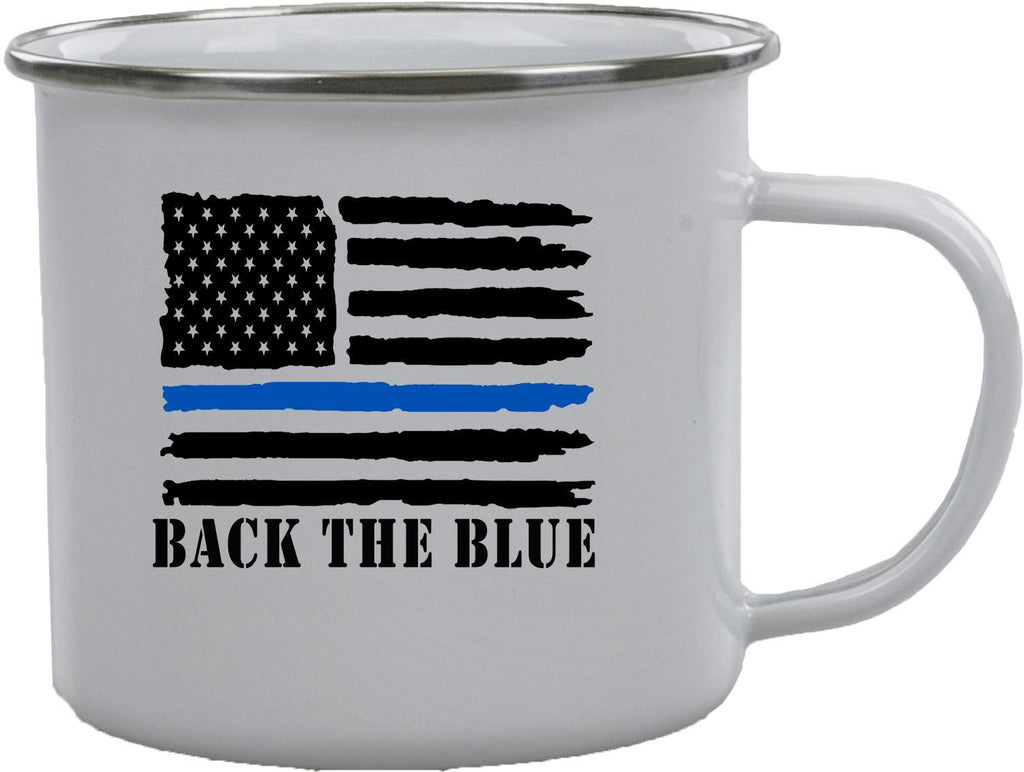 Back the Blue Camp Mug - Stainless Steel Camp Mug