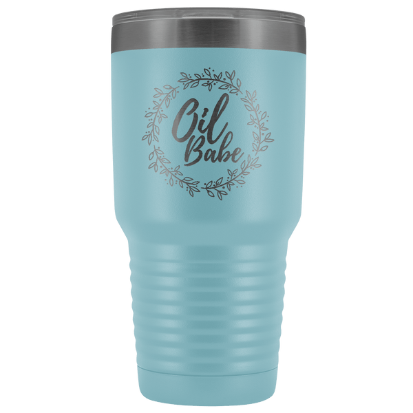 OIL BABE STAINLESS STEEL VACUUM TUMBLER - COMES IN 7 COLORS - HUGE 30 OZ SIZE