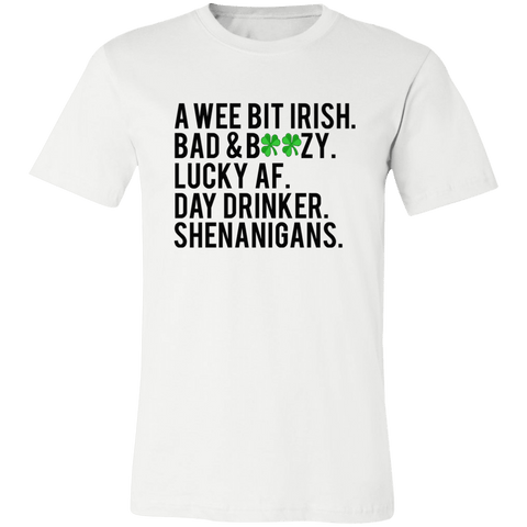 WEE BIT IRISH WHITE Unisex Jersey Short-Sleeve T-Shirt