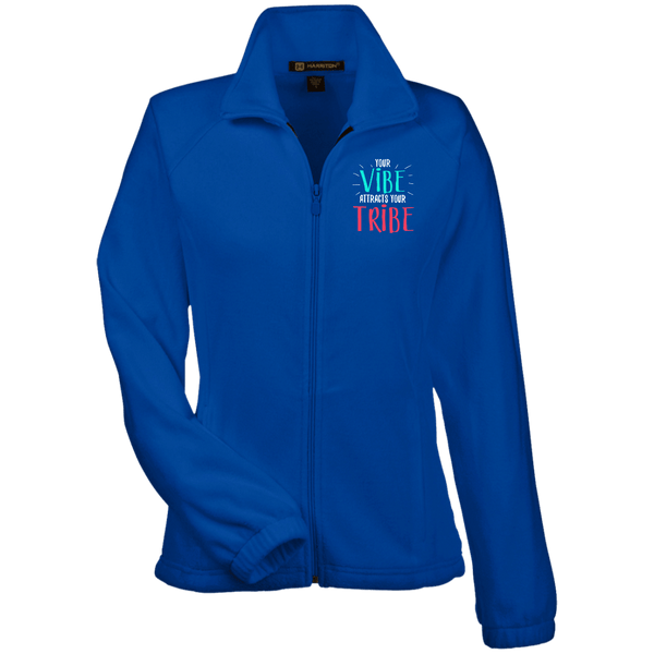 EMBROIDERED VIBE Women's Fleece Jacket - 7 Colors to Choose From