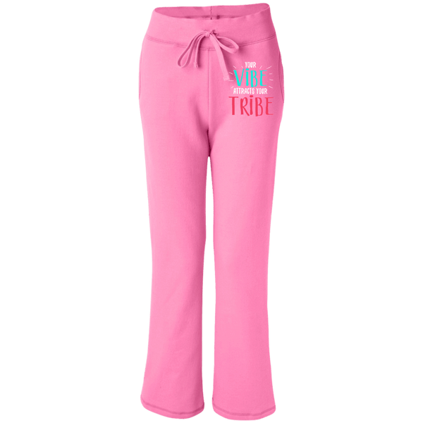 EMBROIDERED VIBE Gildan Women's Open Bottom Sweatpants with Pockets