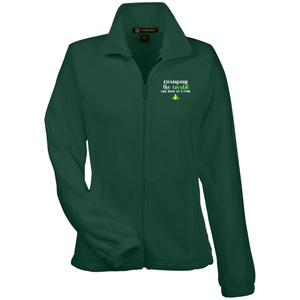 EMBROIDERED ONE DROP Women's Fleece Jacket - 7 Colors to Choose From