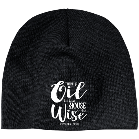 EMBROIDERED PROVERBS 100% Acrylic Beanie