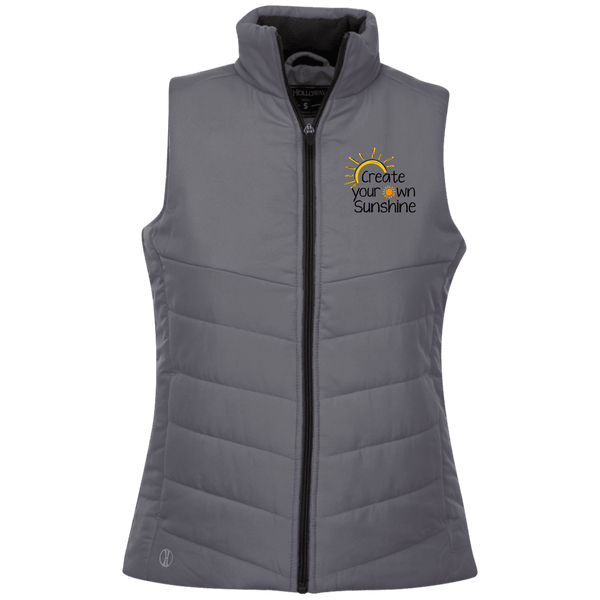 EMBROIDERED SUNSHINE Holloway Ladies' Quilted Vest