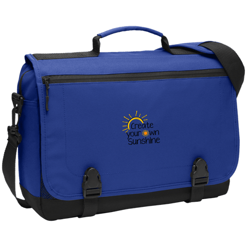 EMBROIDERED SUNSHINE Port Authority Messenger Briefcase