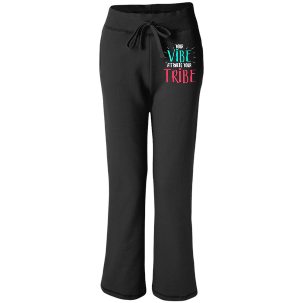 EMBROIDERED VIBE Gildan Women's Open Bottom Sweatpants with Pockets