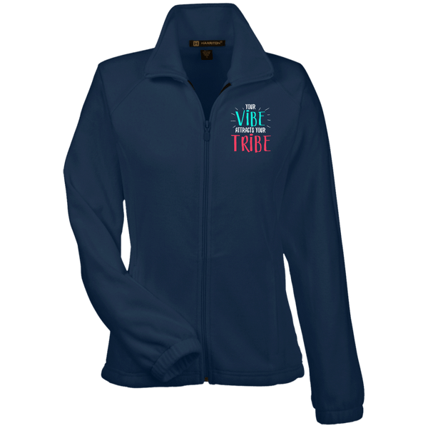 EMBROIDERED VIBE Women's Fleece Jacket - 7 Colors to Choose From