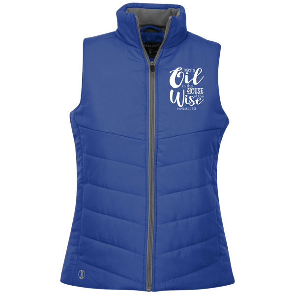 EMBROIDERED PROVERBS Holloway Ladies' Quilted Vest