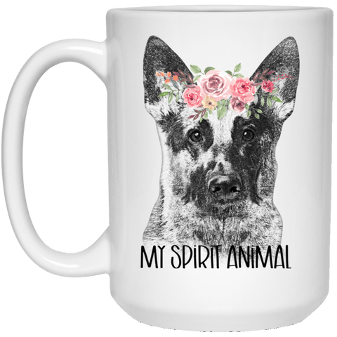German She[ 15 oz. White Mug