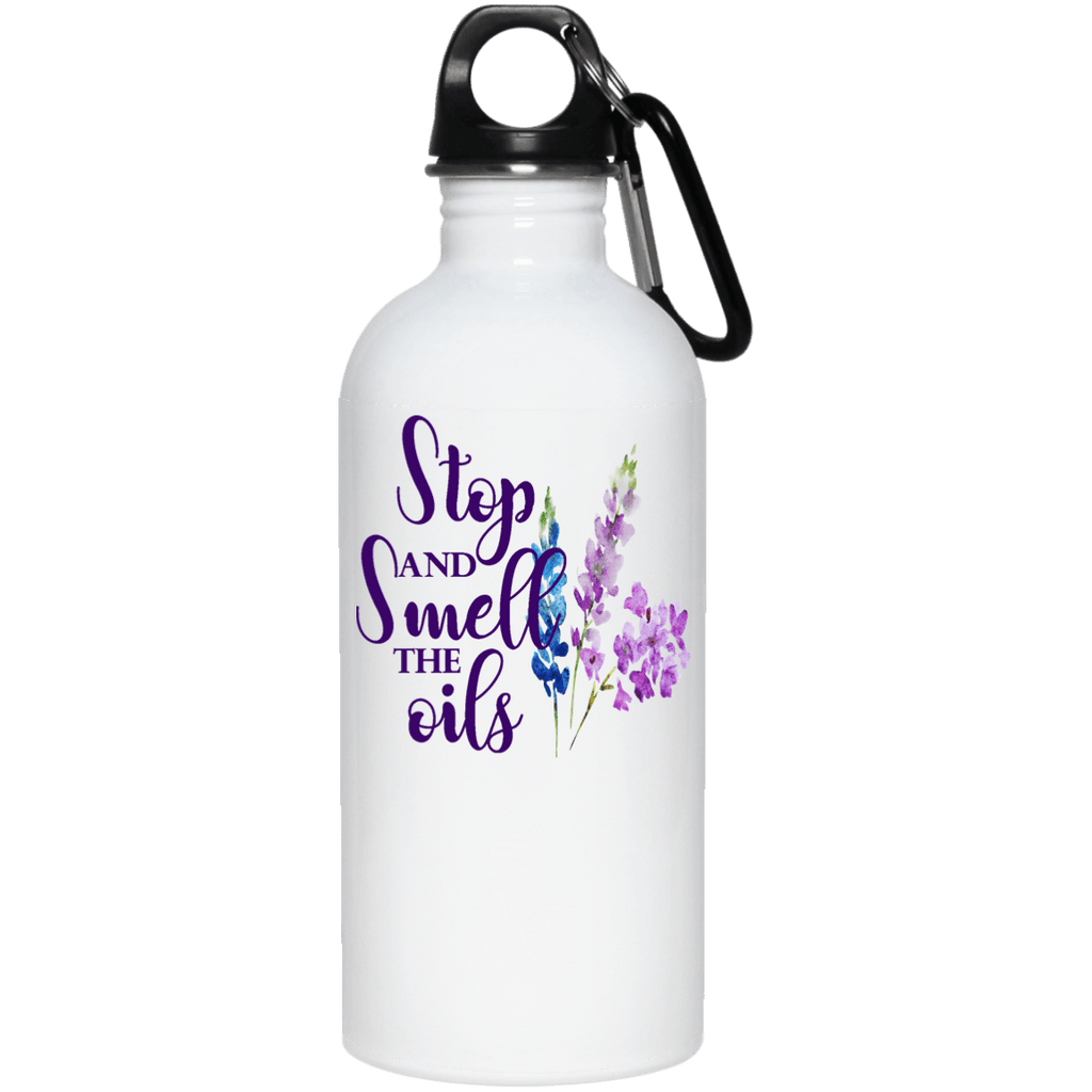 SMELL THE OILS 20 oz. QUALITY Stainless Steel Water Bottle