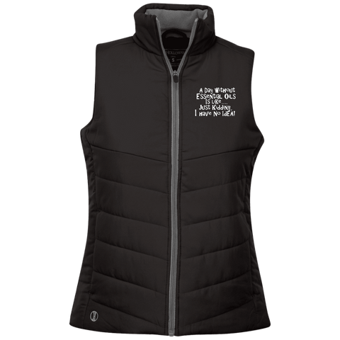 EMBROIDERED ESSENTIAL OILS Holloway Ladies' Quilted Vest