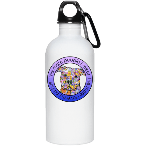LOVE MY PIT BULL QUALITY 20 oz. Stainless Steel Water Bottle