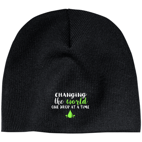 EMBROIDERED ONE DROP 100% Acrylic Beanie