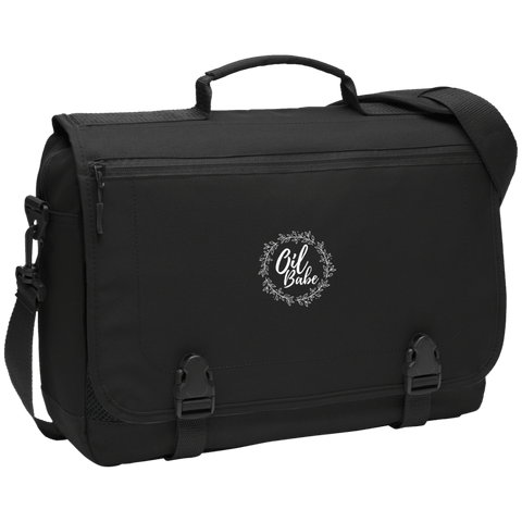 EMBROIDERED OIL BABE Port Authority Messenger Briefcase