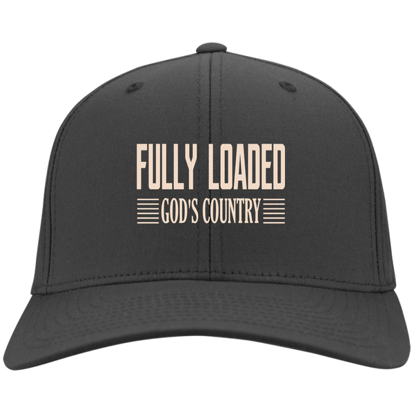 EMBROIDERED FULLY LOADED GOD'S COUNTRY Port & Co. Twill Cap