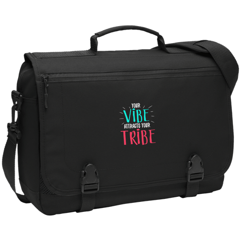 EMBROIDERED VIBE Port Authority Messenger Briefcase