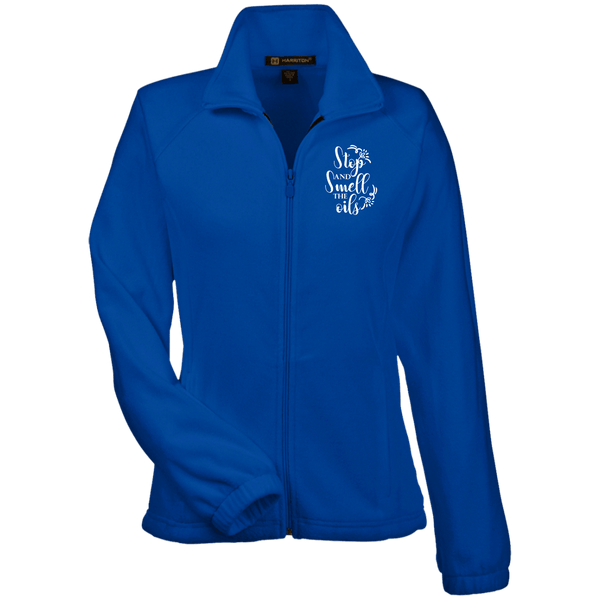 EMBROIDERED SMELL THE OILS Women's Fleece Jacket - 6 Colors to Choose From
