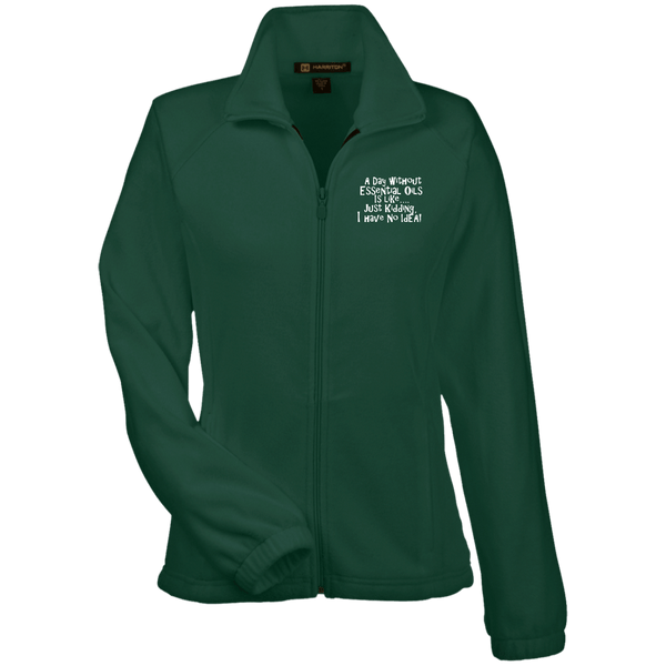 EMBROIDERED ESSENTIAL OILS Women's Fleece Jacket - 7 Colors to Choose From