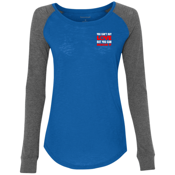 RESCUE Women's Preppy Patch Slub T-Shirt - EMBROIDERED Design