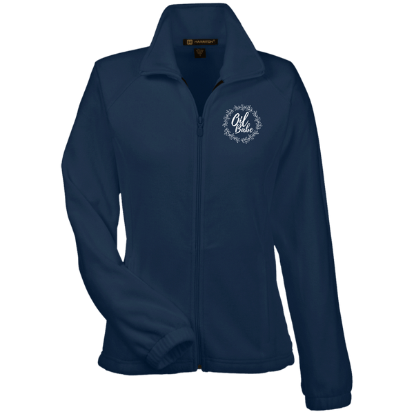 EMBROIDERED OIL BABE Women's Fleece Jacket - 7 Colors to Choose From