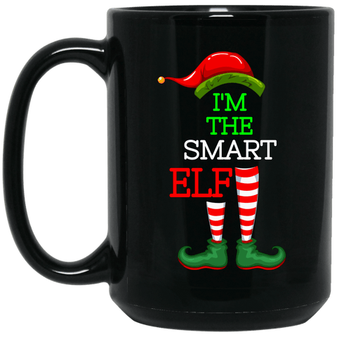 SMART ELF 15 oz. Black Mug