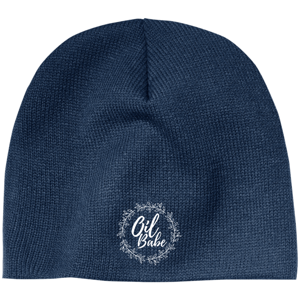 EMBROIDERED OIL BABE 100% Acrylic Beanie