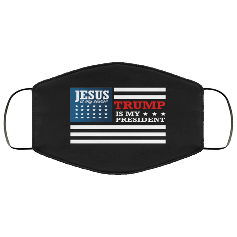 TRUMP PRESIDENT JESUS Face Mask