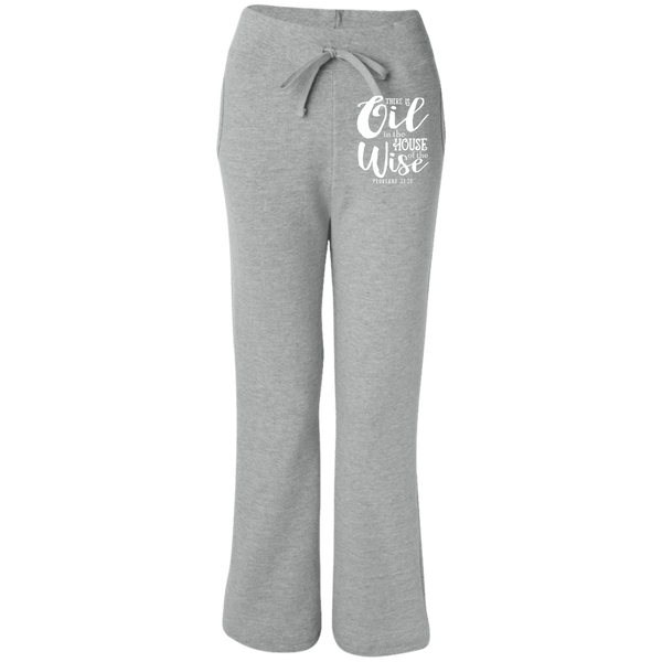 EMBROIDERED PROVERBS Gildan Women's Open Bottom Sweatpants with Pockets