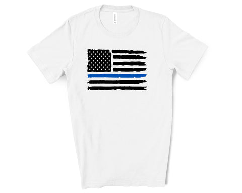 Thin Blue Line Tee - Unisex Tshirt premium