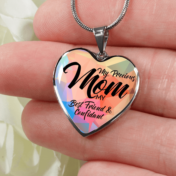 PRECIOUS MOM NECKLACE  SURGICAL STRENGTH STAINLESS STEEL NECKLACE & BANGLE BRACELET - OPTIONAL ENGRAVING