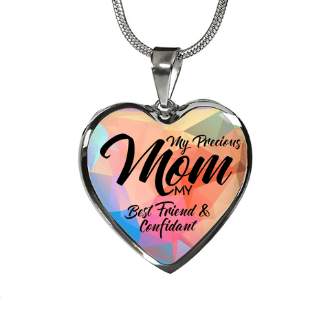 PRECIOUS MOM NECKLACE  SURGICAL STRENGTH STAINLESS STEEL NECKLACE & BANGLE BRACELET - OPTIONAL ENGRAVING