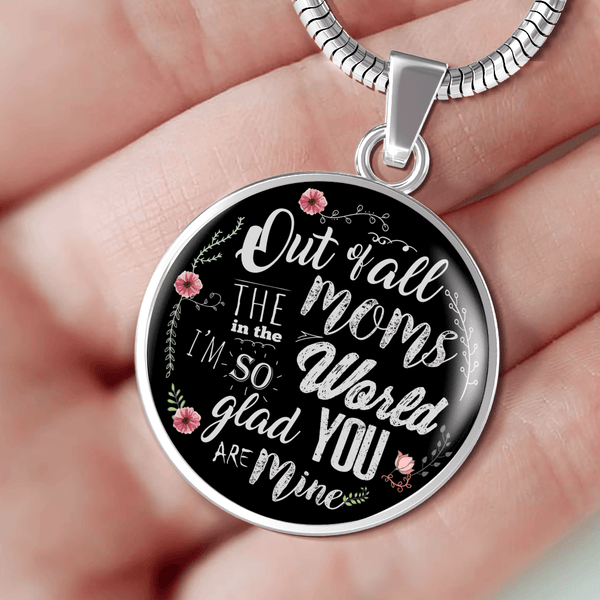BEAUTIFUL FOR MOM SURGICAL STRENGTH STAINLESS STEEL BANGLE BRACELET & NECKLACE - OPTIONAL ENGRAVING