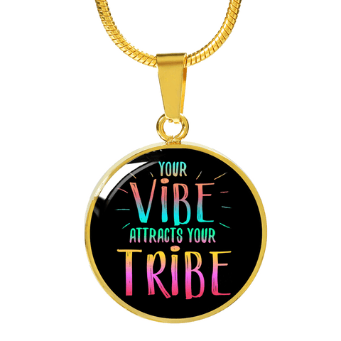 GORGEOUS "YOUR VIBE" NECKLACE & BANGLE BRACELET - AVAILABLE IN BOTH GOLD & SILVER