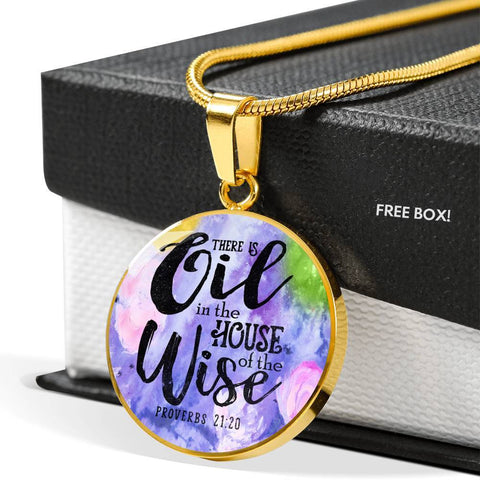 SUPERIOR STAINLESS STEEL PROVERBS NECKLACE - OPTIONAL ENGRAVING ON BACK - 18k GOLD FINISH OPTION TOO