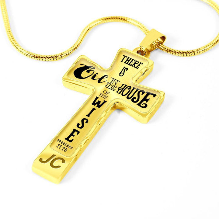PROVERBS EO CROSS WITH OPTIONAL FRONT & BACK ENGRAVING