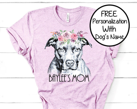 BEAUTIFUL BOHO PIT BULL TEES - UP TO 4XL - 4 COLORS - PERSONALIZATION INSTRUCTIONS BELOW