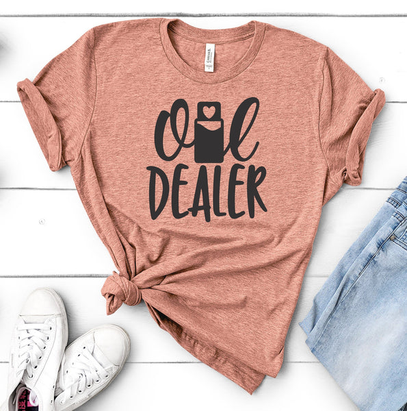 FUN OIL DEALER UNISEX TEES - UP TO 4XL - BEAUTIFUL HEATHER COLORS