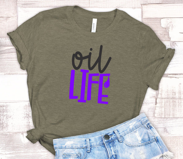 FUN OIL LIFE UNISEX TEES - UP TO 4XL - BEAUTIFUL HEATHER COLORS