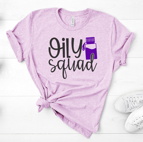 FUN OILY SQUAD UNISEX TEES - UP TO 4XL - BEAUTIFUL HEATHER COLORS