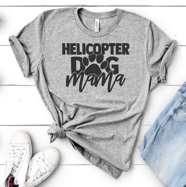 CUTE HELICOPTER DOG MOM TEES - UP TO 4XL - 4 COLORS