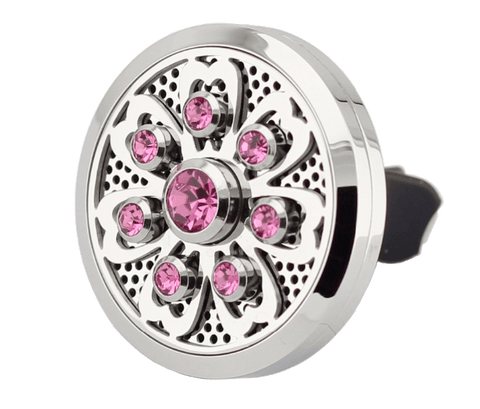 CRYSTAL CLIP-ON ESSENTIAL OIL DIFFUSERS FOR YOUR CAR - 4 CRYSTAL COLORS TO CHOOSE FROM