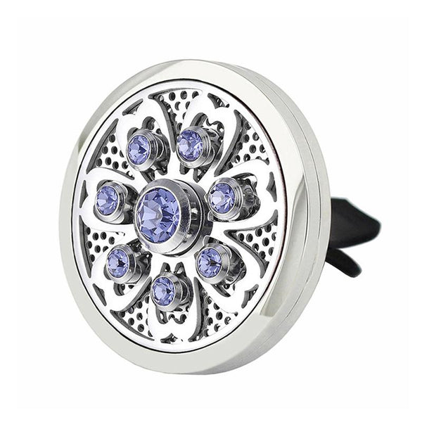 CRYSTAL CLIP-ON ESSENTIAL OIL DIFFUSERS FOR YOUR CAR - 4 CRYSTAL COLORS TO CHOOSE FROM