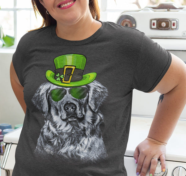 ST. PADDY'S DAY GOLDEN RETRIEVER BELLA CANVAS TEES - SIZES TO 4XL - 4 COLORS TO CHOOSE FROM