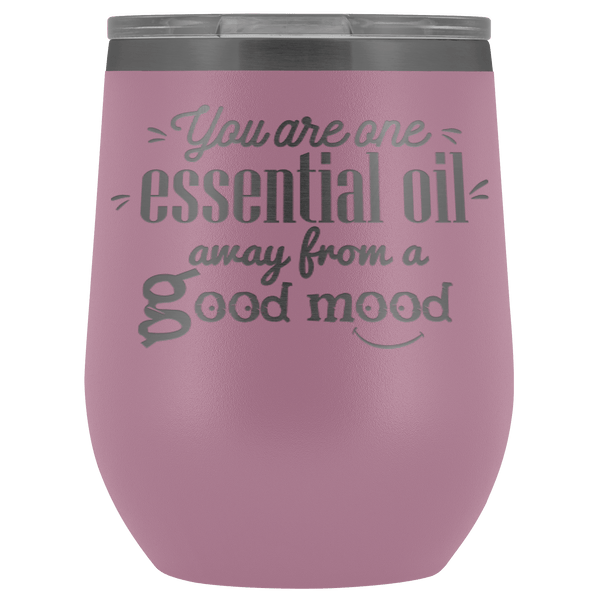 GOOD MOOD STAINLESS STEEL VACUUM WINE TUMBLER - 12 COLORS TO CHOOSE FROM