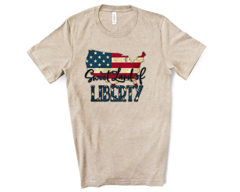 Sweet Land of Liberty Tee - Unisex Tshirt premium